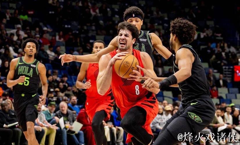 六人得分上双 鹈鹕大胜开拓者 六人得分上双 鹈鹕大胜开拓者