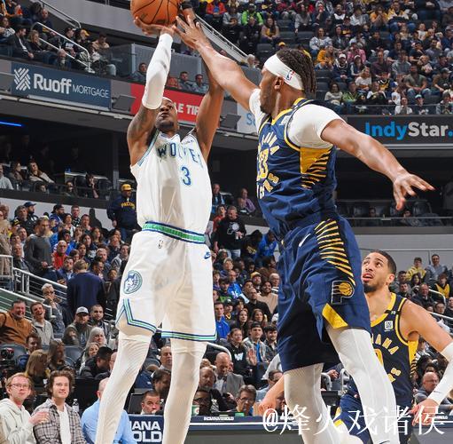 戈贝尔全场出战35分钟，13中11得到24分14板1助攻2抢断1盖帽